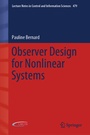 Cover: Observer Design for Nonlinear Systems - Springer
