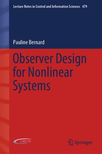 Enlarge image Cover: Observer Design for Nonlinear Systems - Springer