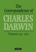 Cover: The Correspondence of Charles Darwin: Volume 19, 1871 - Cambridge University Press