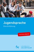 Cover: Jugendsprache - J.B. Metzler