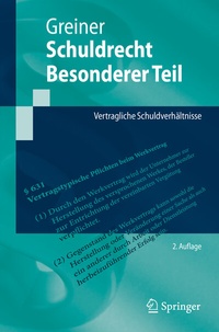 Bild: Schuldrecht Besonderer Teil - Springer