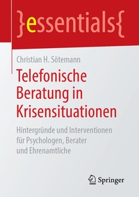 Abbildung von: Telefonische Beratung in Krisensituationen - Springer