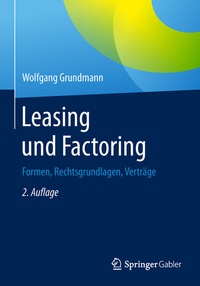 Abbildung von: Leasing und Factoring - Springer Gabler
