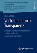 Cover: Vertrauen durch Transparenz - Springer Gabler
