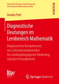 Abbildung von: Diagnostische Deutungen im Lernbereich Mathematik - Springer Spektrum