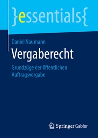 Abbildung von: Vergaberecht - Springer Gabler