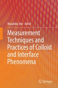 Abbildung von: Measurement Techniques and Practices of Colloid and Interface Phenomena - Springer