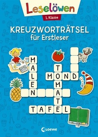 Abbildung von: Leselöwen Kreuzworträtsel für Erstleser - 1. Klasse (Blau) - Loewe