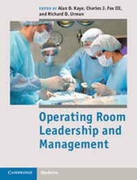 Enlarge image Cover: Operating Room Leadership and Management - Cambridge University Press