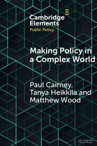 Bild: Making Policy in a Complex World - Cambridge University Press