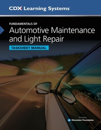 Enlarge image Cover: Fundamentals of Automotive Maintenance and Light Repair Tasksheet Manual - Jones and Bartlett Publishers, Inc