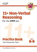 Cover: 11+ CEM Non-Verbal Reasoning Practice Book & Assessment Tests - Ages 8-9 (with Online Edition) - Coordination Group Publications Ltd (CGP)