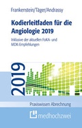 Cover: Kodierleitfaden f&uuml;r die Angiologie 2019 - medhochzwei Verlag