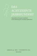 Cover: Das achtzehnte Jahrhundert 43/1 - Wallstein