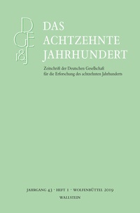 Abbildung von: Das achtzehnte Jahrhundert 43/1 - Wallstein