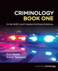 Cover: Criminology Book One for the WJEC Level 3 Applied Certificate & Diploma - Napier Press