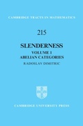 Cover: Slenderness: Volume 1, Abelian Categories - Cambridge University Press