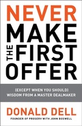 Cover: Never Make the First Offer - Portfolio
