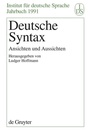 Cover: Deutsche Syntax - De Gruyter