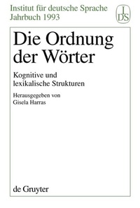 Abbildung von: Die Ordnung der Wörter - De Gruyter