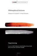 Cover: Philosophical Horizons - Brill