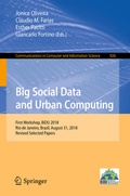 Cover: Big Social Data and Urban Computing - Springer