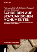 Cover: Schreiben auf statuarischen Monumenten - De Gruyter