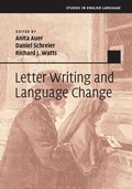 Cover: Letter Writing and Language Change - Cambridge University Press