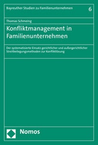 Abbildung von: Konfliktmanagement in Familienunternehmen - Nomos