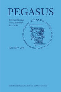 Abbildung von: Pegasus / Pegasus 18/19 - Lukas Verlag für Kunst- und Geistesgeschichte