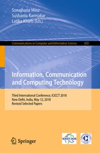 Enlarge image Cover: Information, Communication and Computing Technology - Springer