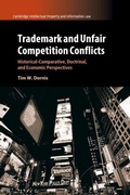 Cover: Trademark and Unfair Competition Conflicts - Cambridge University Press