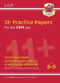 Cover: 11+ CEM Practice Papers - Ages 8-9 (with Parents' Guide & Online Edition) - Coordination Group Publications Ltd (CGP)