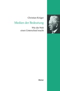 Cover: Medien der Bedeutung - Meiner