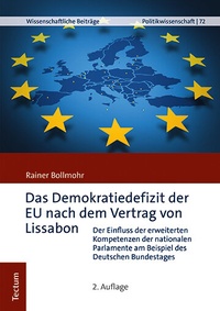 Abbildung von: Das Demokratiedefizit der EU nach dem Vertrag von Lissabon - Tectum Wissenschaftsverlag