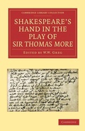 Cover: Shakespeare's Hand in the Play of Sir Thomas More - Cambridge University Press