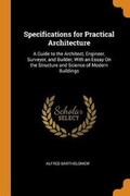 Cover: Specifications for Practical Architecture - Franklin Classics Trade Press