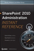 Cover: SharePoint 2010 Administration Instant Reference - Wiley