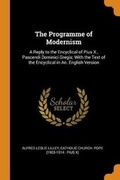 Cover: The Programme of Modernism - Franklin Classics Trade Press