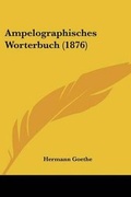 Cover: Ampelographisches Worterbuch (1876) - Kessinger Publishing