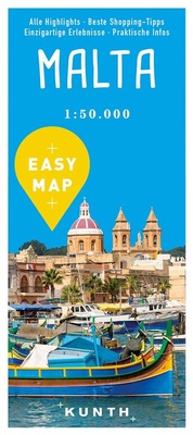 Abbildung von: KUNTH EASY MAP Malta 1:50.000 - Kunth Verlag