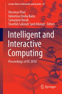 Enlarge image Cover: Intelligent and Interactive Computing - Springer