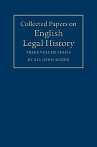 Enlarge image Cover: Collected Papers on English Legal History 3 Volume Set - Cambridge University Press