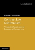 Bild: Contract Law Minimalism - Cambridge University Press