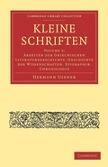 Cover: Kleine Schriften - Cambridge University Press