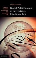 Abbildung von: Global Public Interest in International Investment Law - Cambridge University Press