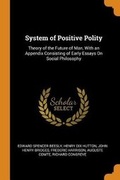 Cover: System of Positive Polity - Franklin Classics Trade Press