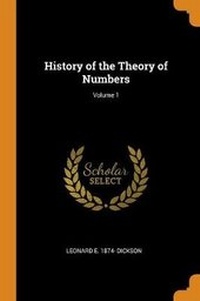 Enlarge image Cover: History of the Theory of Numbers; Volume 1 - Franklin Classics Trade Press