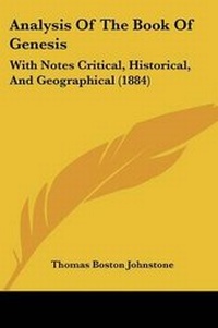 Enlarge image Cover: Analysis Of The Book Of Genesis - Kessinger Publishing