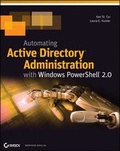 Cover: Automating Active Directory Administration with Windows PowerShell 2.0 - Wiley